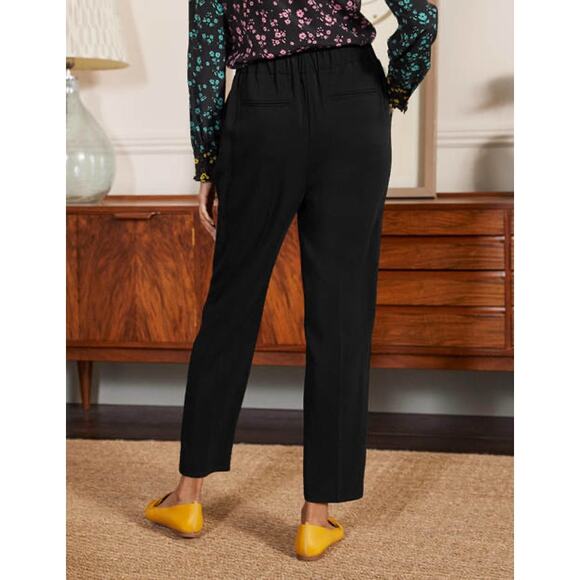 Boden Black Albemarle Office Work Business Pull On Ankle Dress‎ Pants Size 8 - Picture 2 of 14